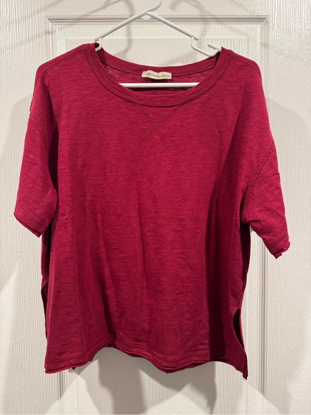 NWOT Zenana Cotton Slub Tee